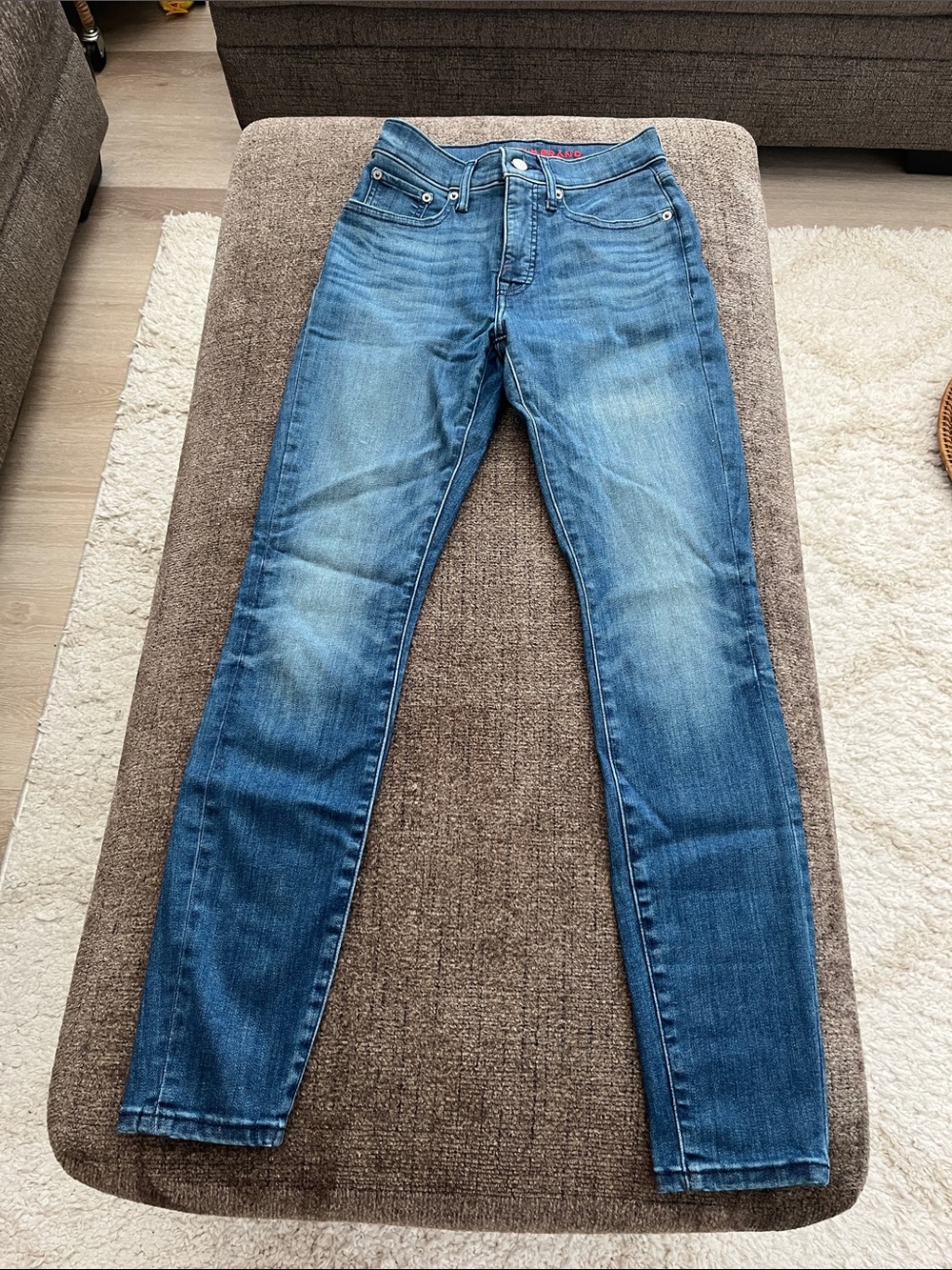 Lucky Brand Denim Jeans with Red Logo Accent